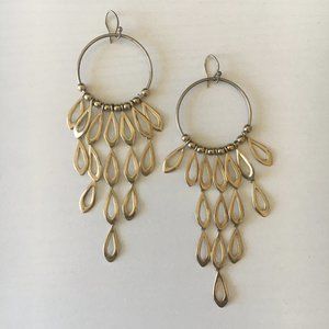 Stella & Dot Gold Tigris Earrings